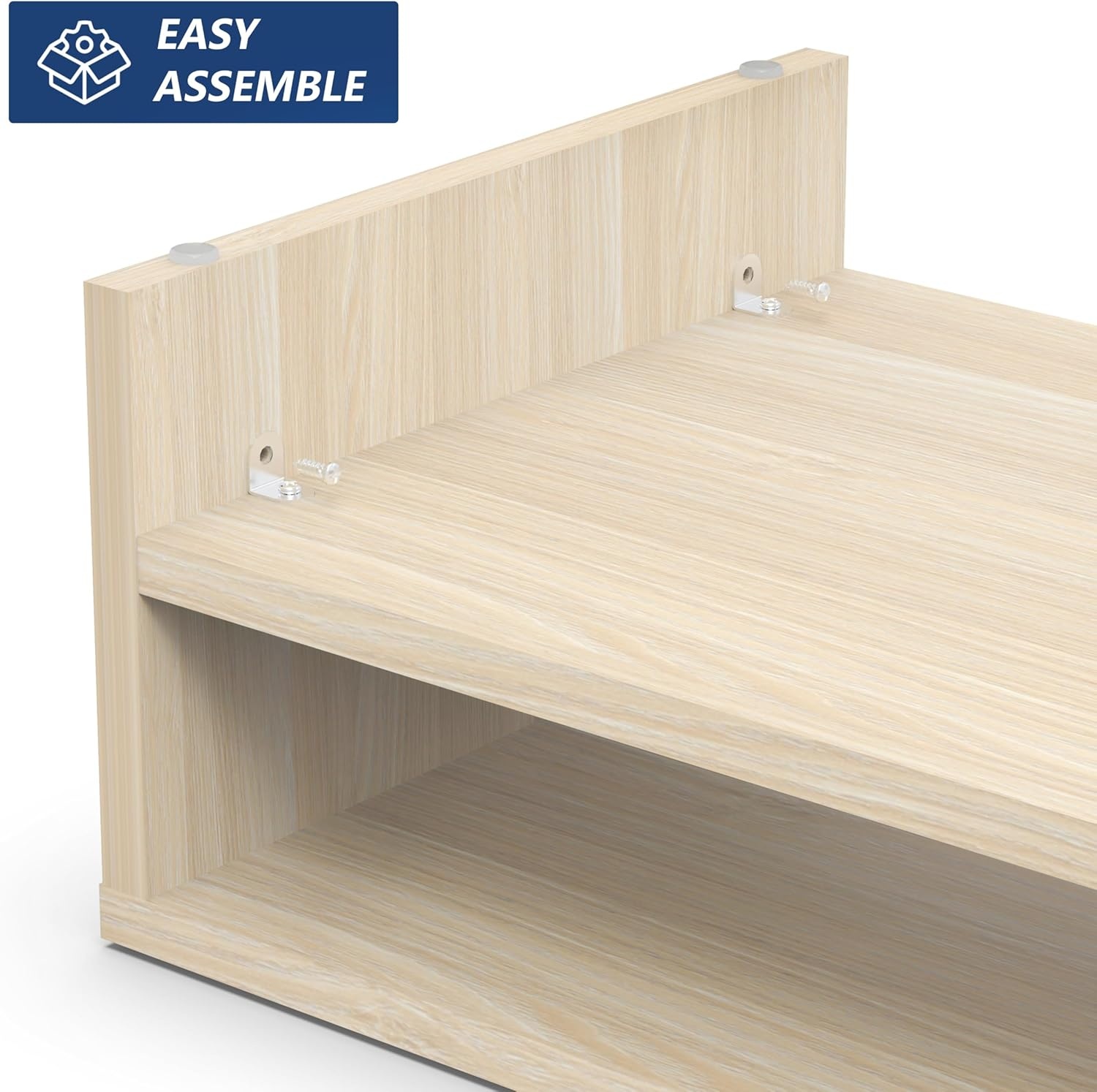 image:imageFITUEYES Monitor Stand 2 Tier Computer Monitor Riser Shelf Wood Desktop Stand for Laptop Computer Screen Desk Organization Office SuppliesOak